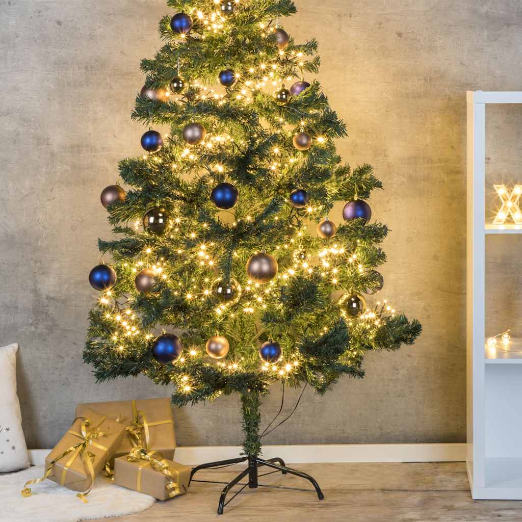 Ahoj vánoční strom s kovovým standardem 180 cm zelená