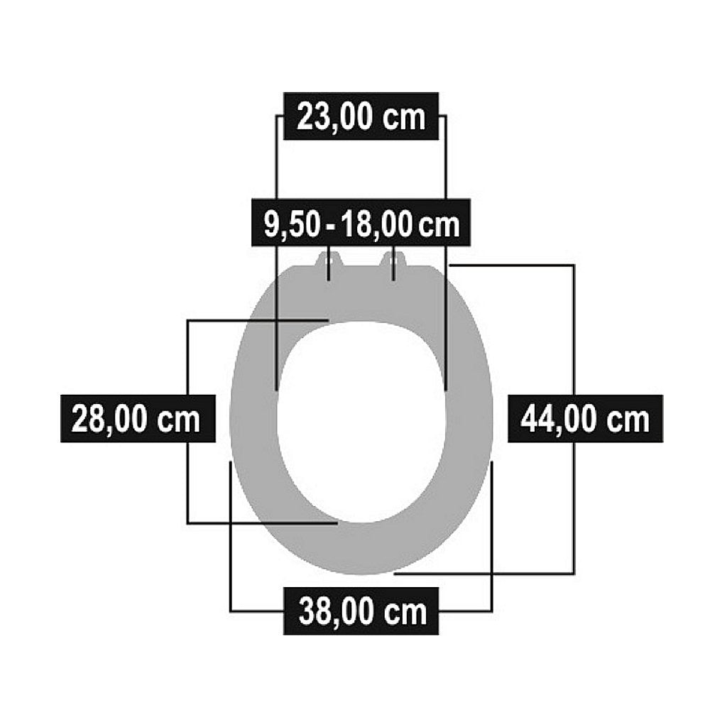Cornat Kstasc00 Taro Duroplast WC Gafas SoftClose 95-180 mm