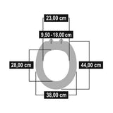 Cornat Kstasc00 Taro Duroplast WC Gafas SoftClose 95-180 mm