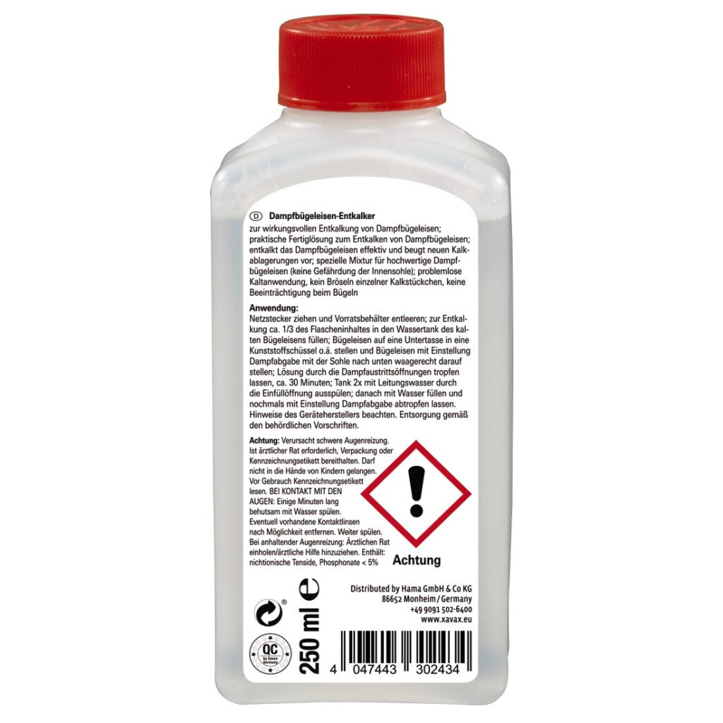 Xavax Descaler pour les fers à vapeur 250 ml