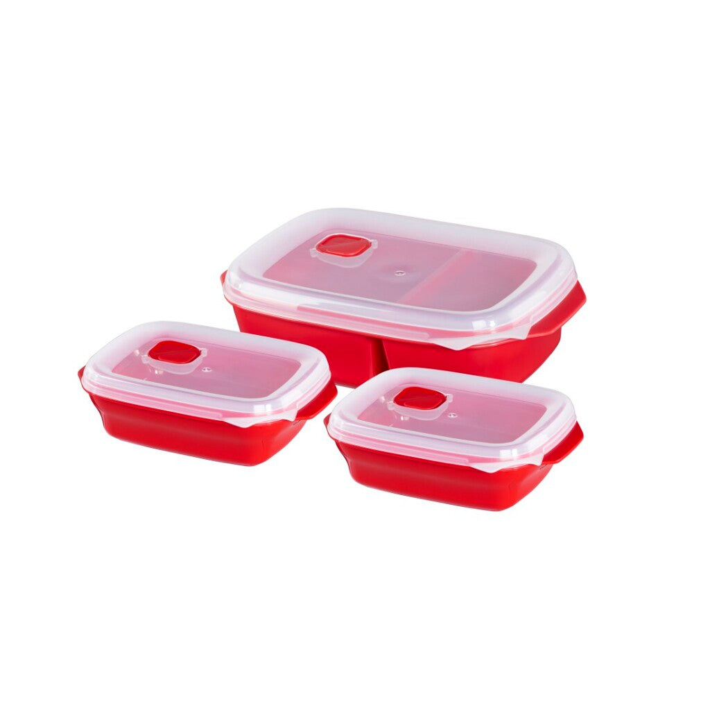 Xavax Microw-Box-Starter Set 3 pièces rouge