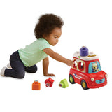 VTech Cheertful Shape Car avto 25 cm rdeči 5-delni