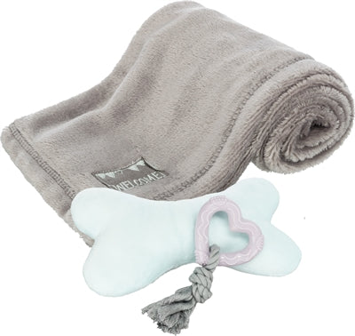 Trixie Junior Puppy Set Fleece Deka a hračky