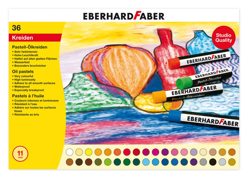 Eberhard Faber EF-522036 oliepastelkrijt efa 11mm box a 36 ms