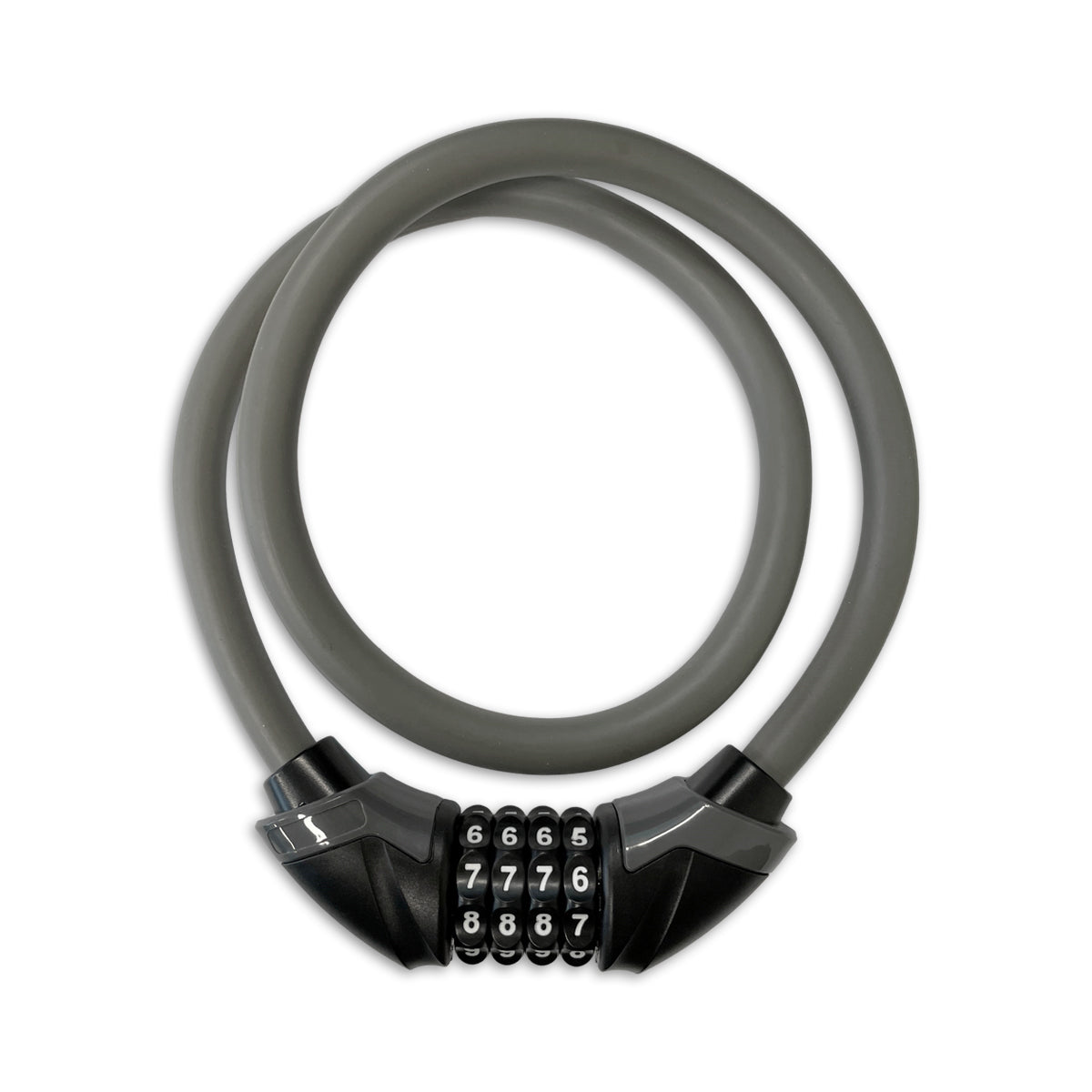 Lynx 4 -Digit Silicone Bicycle Lock - Servido, protector, uso a largo plazo - Polybag con etiqueta de código de barras