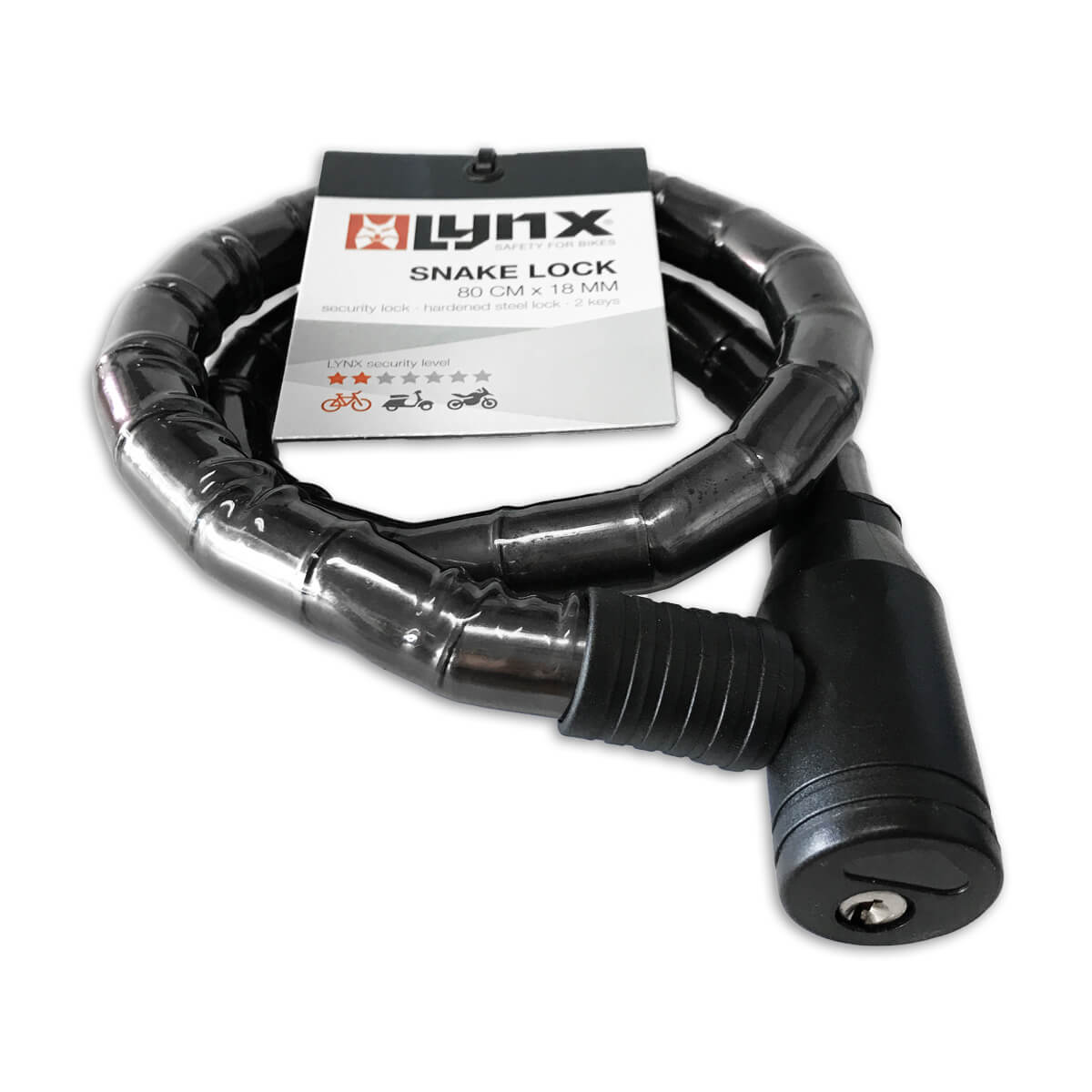 Lynx Cable Lock 18x800mm kouř