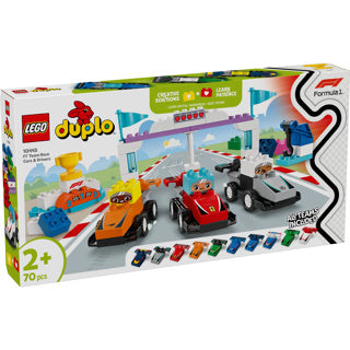 LEGO DUPLO TOWN 10445 F1 TEAM RACE PARTS AND DRIVERS