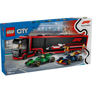 LEGO CITY 60445 F1 TOČKE Z RB20 in AMR24 F1 avtomobili