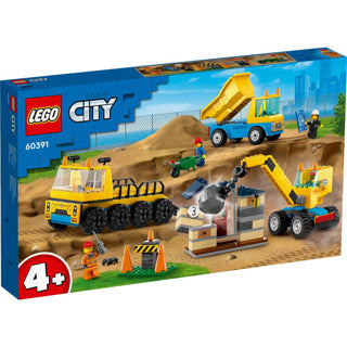 Lego 60391 Stad Keipwagen, Bouwtruck an der Demolagne Crane