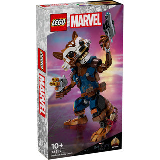Lego Lego Super Helden 76282 Rakéit a Puppelchen grouss