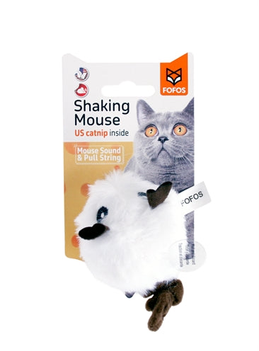 Fofos Shaking Mouse With Sound White
