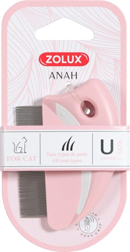 Zolux Anah Flea comb around Pink White
