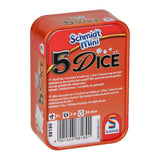 Gioco da dadi a 5 dadi in lattina