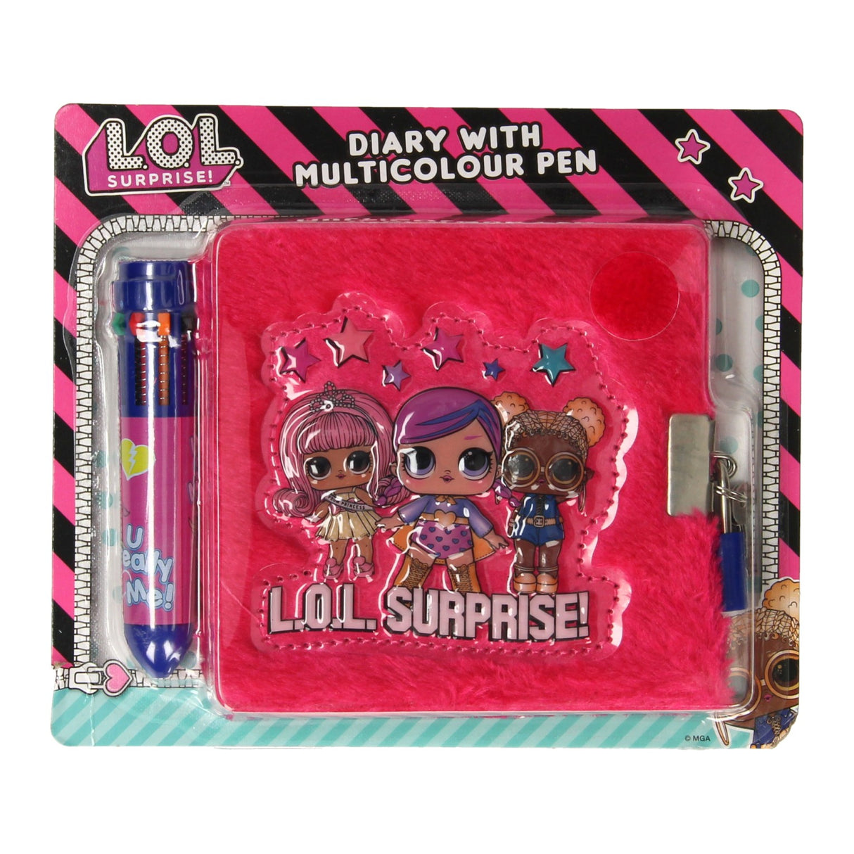 L.O.L. Diary with multi -color pen Surprise
