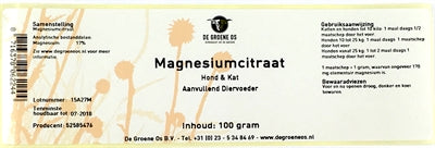 Green OS Magnezijev citrat Dog