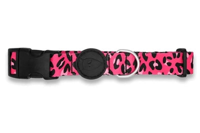 Morso collar dog recycled bubble leo pink