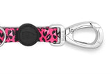 Morso dog leash adjustable recycled bubble leo pink