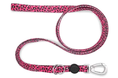 Morso dog leash adjustable recycled bubble leo pink