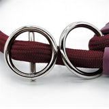 Morso Half Slip Collar Dog Soft Rope Recycled Plum Purple