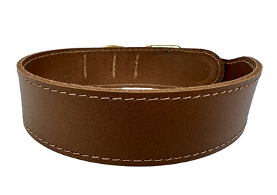Chiens de collier de sazzz selle en cuir pionnière marron