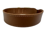 Chiens de collier de sazzz selle en cuir pionnière marron
