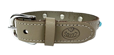 Sazzz Halshunde Abenteuer Stein Leder Taupe
