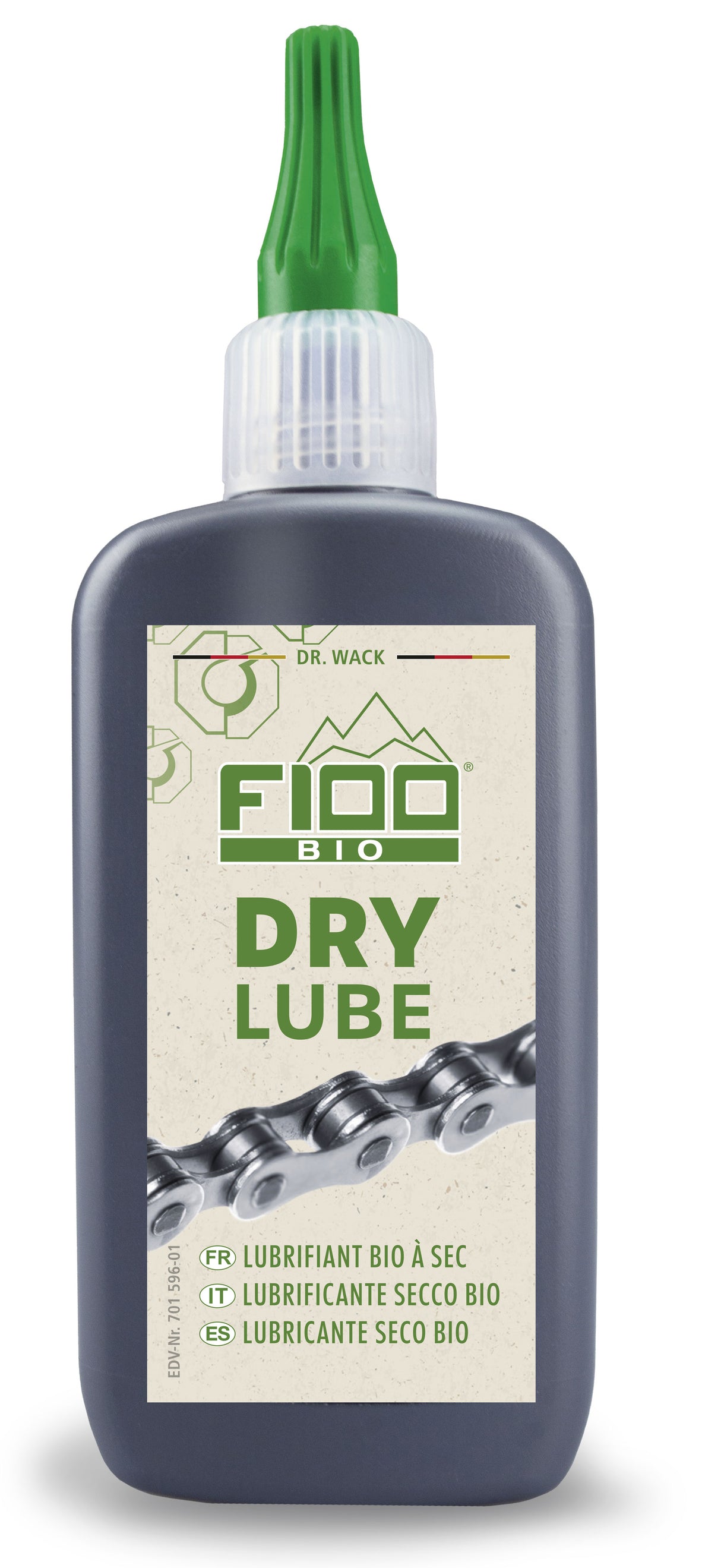 Drudbacks BID dréchent Schmierd Dr wack f100 Bio trocken dropper Dropper Fläsch vun 100 ml