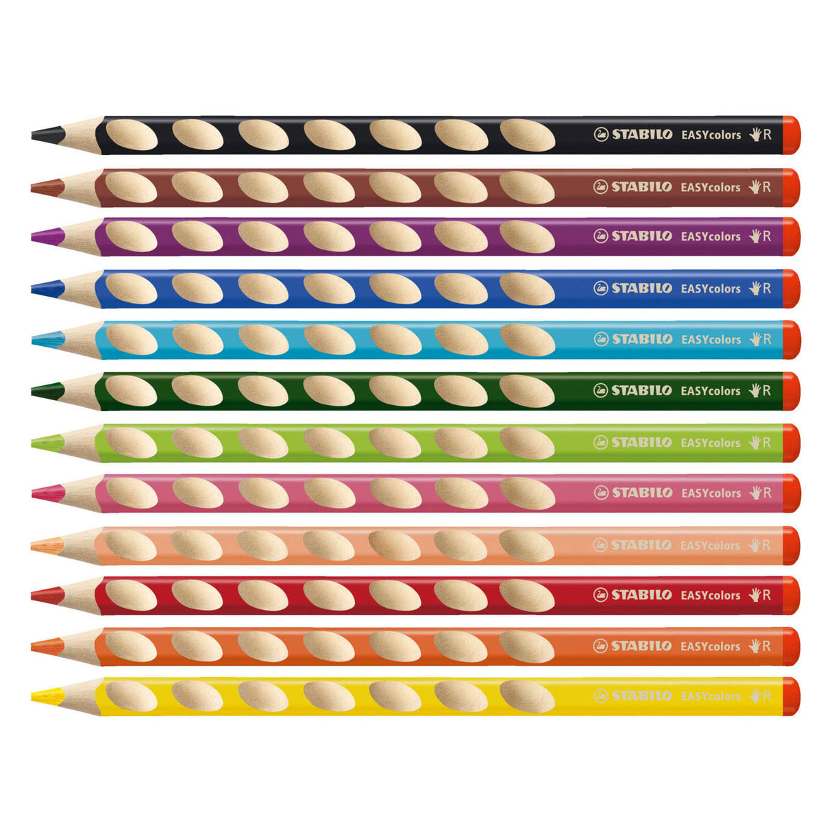 Stabilo Einfachkooloren faarweg Bläistëfter - 12 PC. + Bleistift