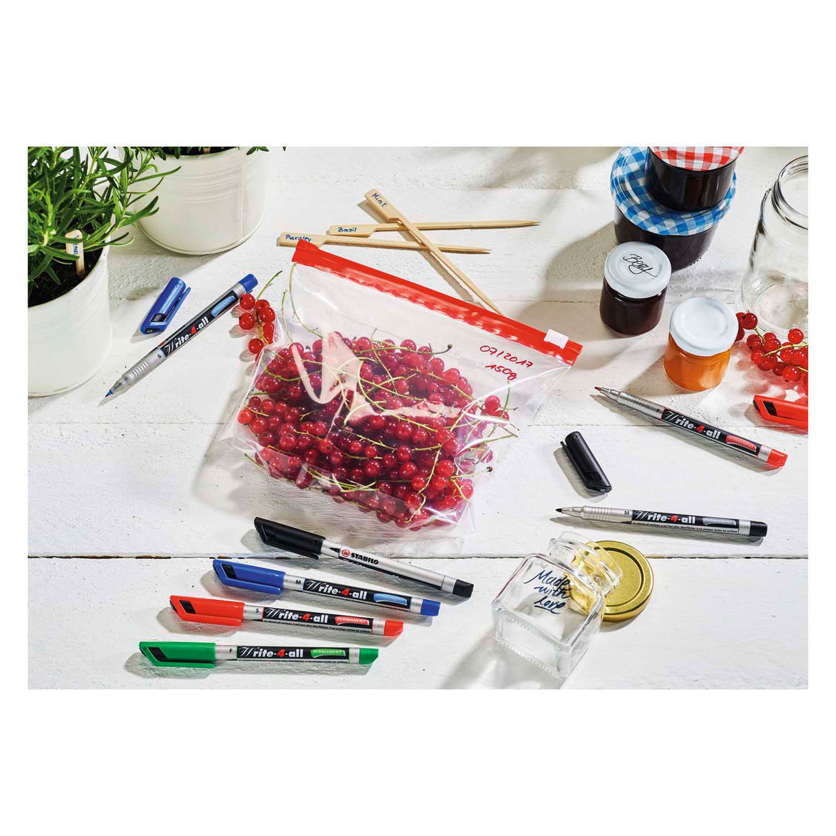 Stabilo Write -4 -All - Permanent Marker - Fine - Black