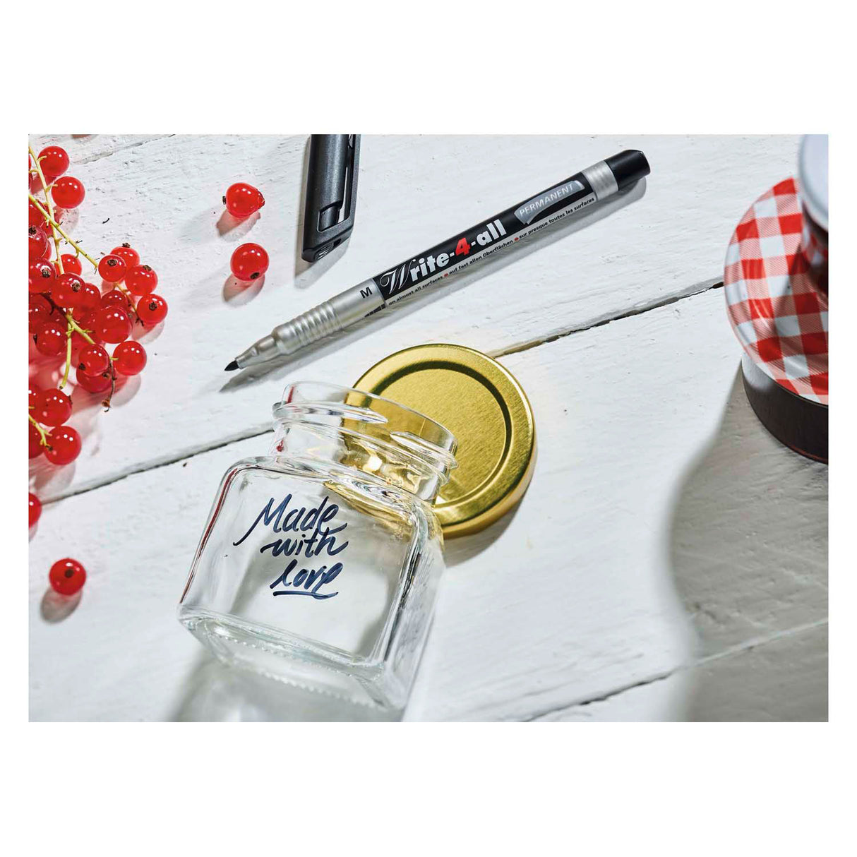 Stabilo Write -4 -All - Permanent Marker - Fine - Black