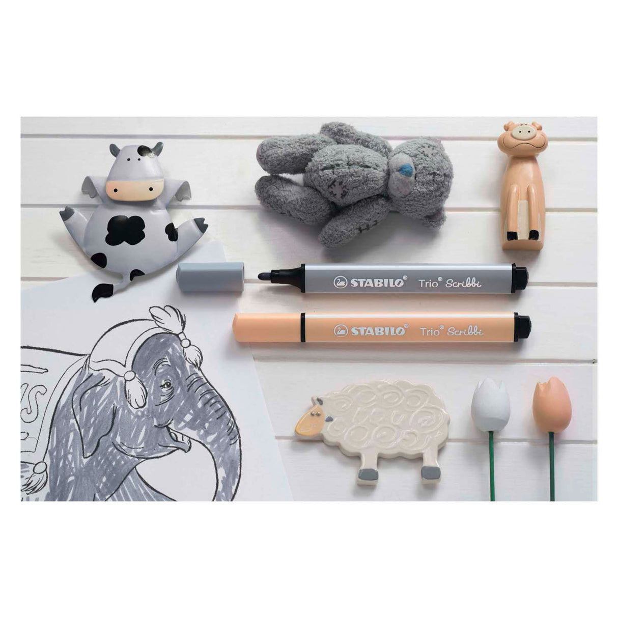 Stabilo Trio Scribbi - Felt -STIFT WITH EXPERIENCE POINT - Green