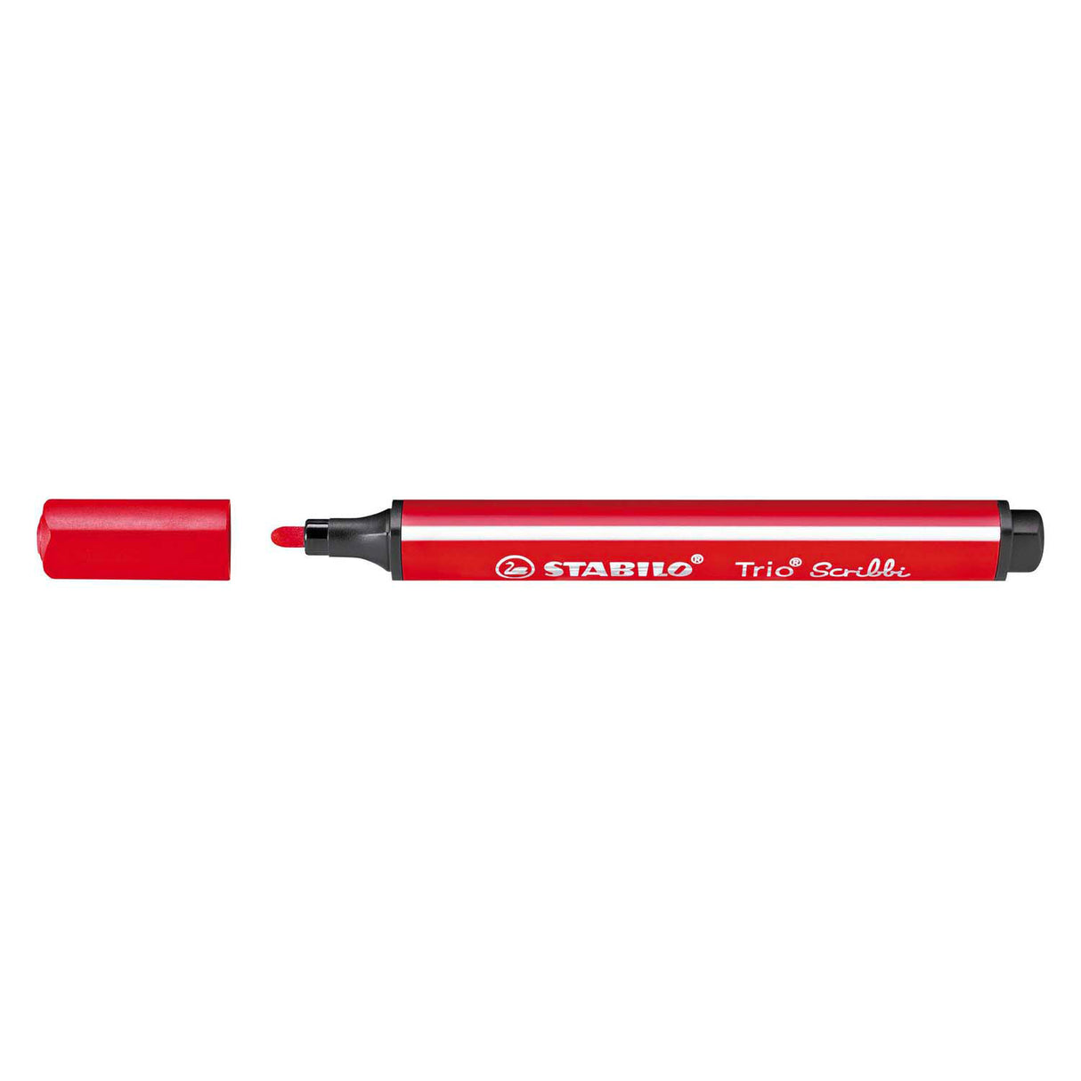 Stabilo Trio Scribbi - Felt -tip pen with supplied point - Red