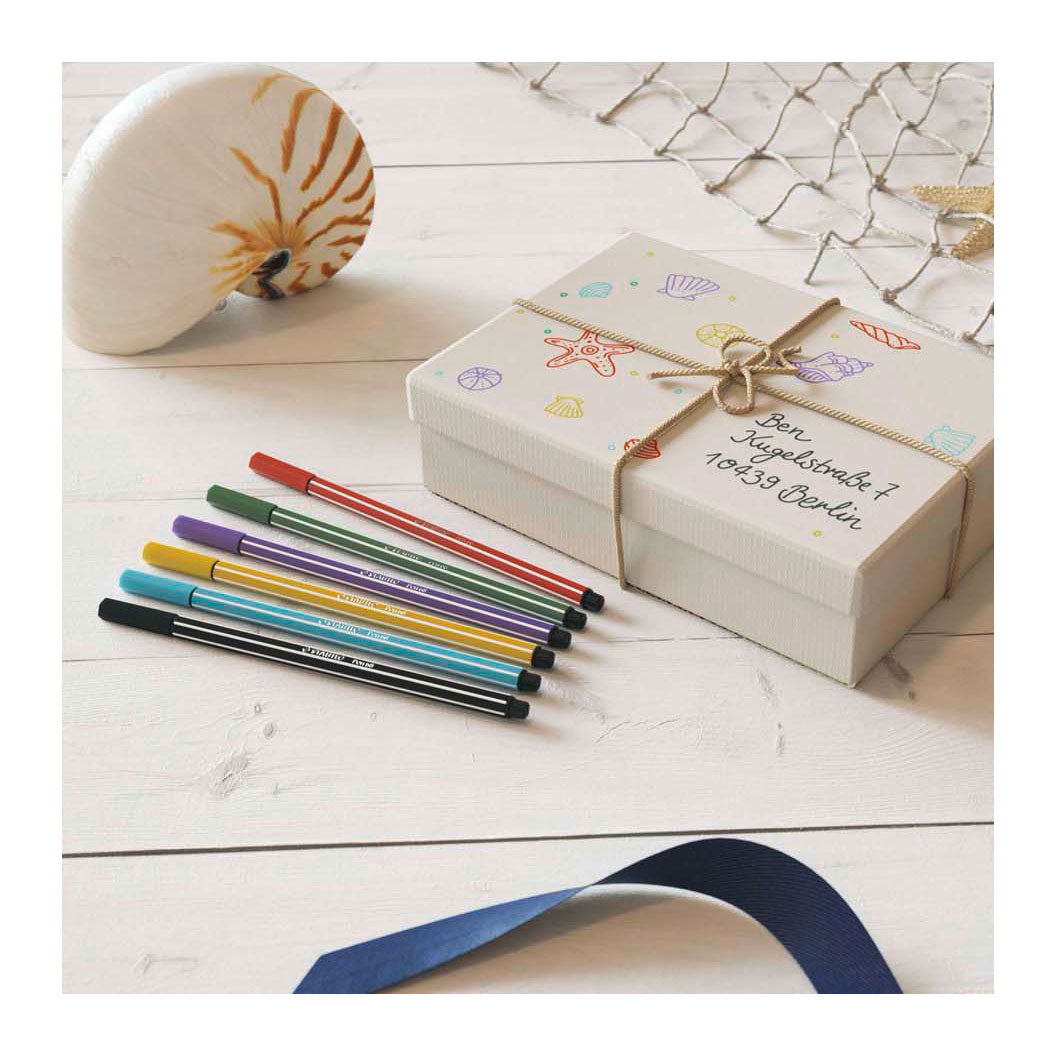 Stabilo pen 68 - viltstift - payne's blauwgrijs (68 98)