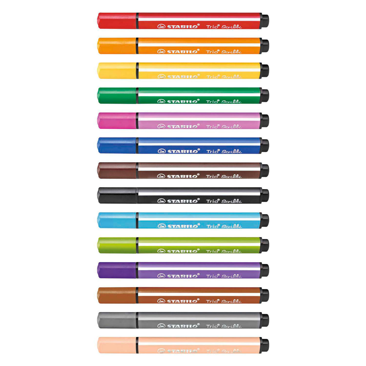 Stabilo trio Scribbi Felt -tip pisala, 14st.