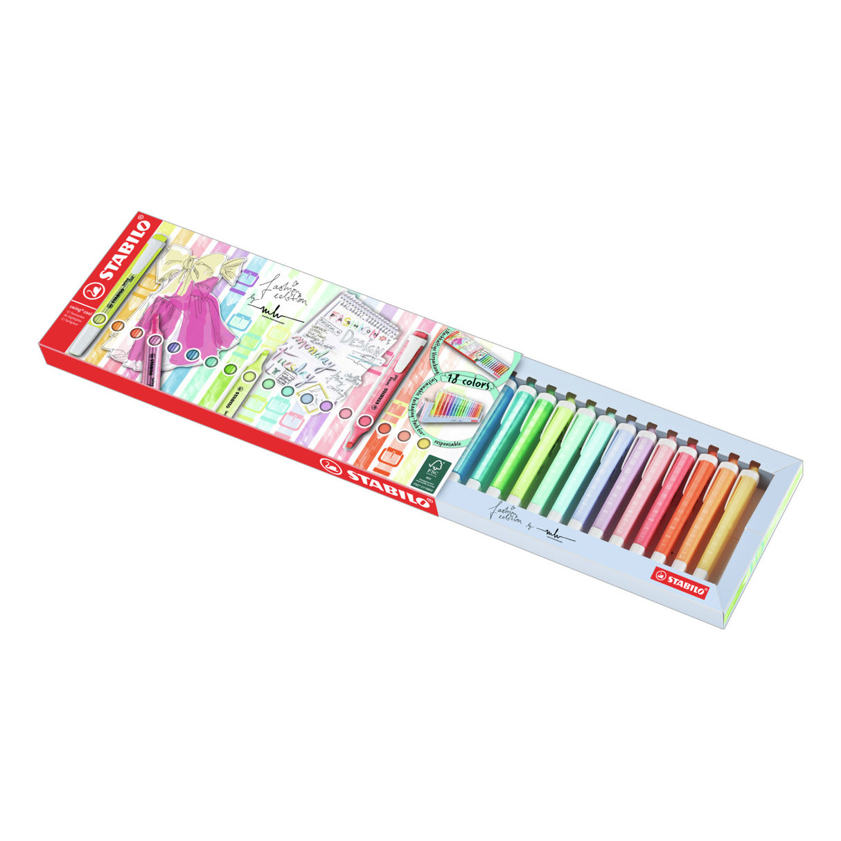 Stabilo Swing Cool - Marking marker - 18 pieces deskset