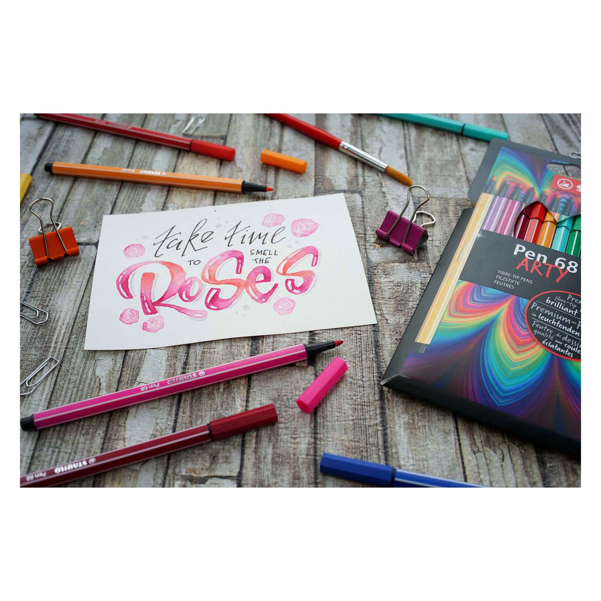 Stabilo Pen 68 arty gefillt -Tip Pensiounen 24 Stécker