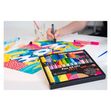 Stabilo Pen 68 max felt -tip pen with a thick chisel point lemon yellow