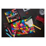 Stabilo Pen 68 max felt -tip pen with a thick chisel point earth green