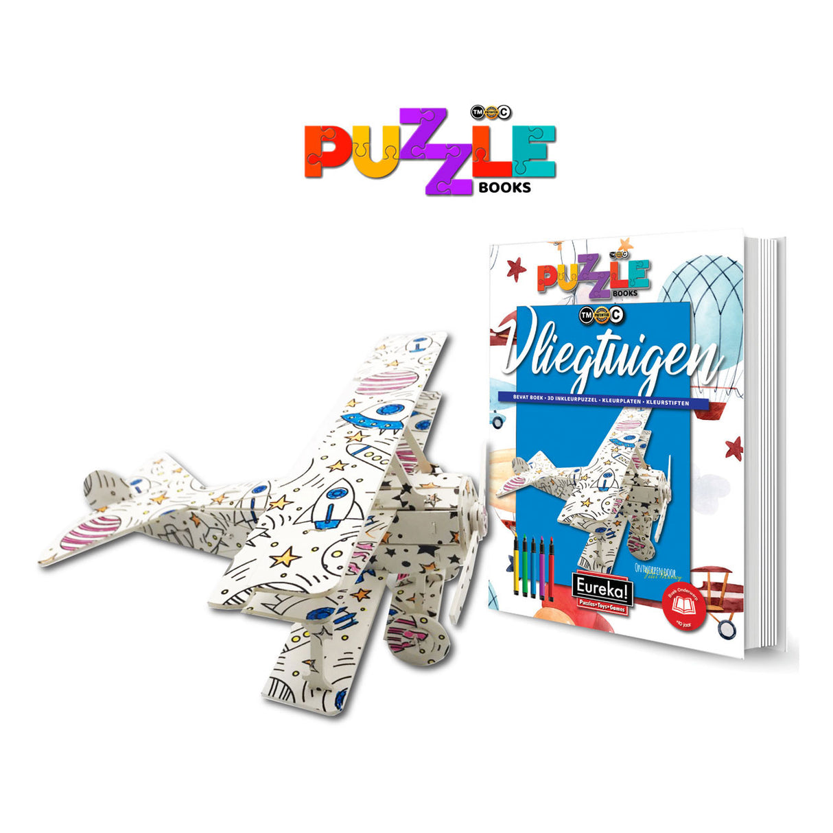 Knihy Eureka 3D Puzzle Books - Letadlo