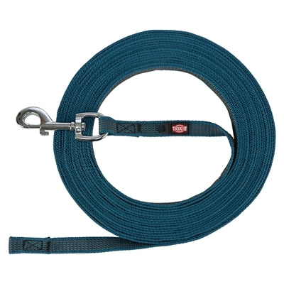 Trixie Dog Lash Tow Tow Ligne avec en caoutchouc anti-glissade bleu à l'essence