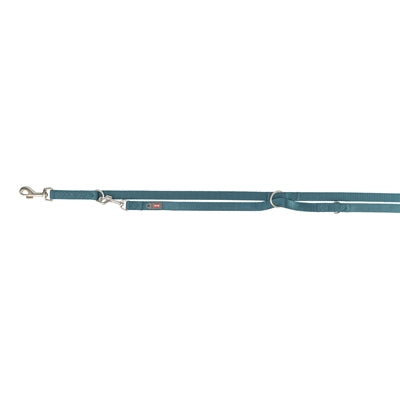 Trixie dog leash premium adjustable petrol blue