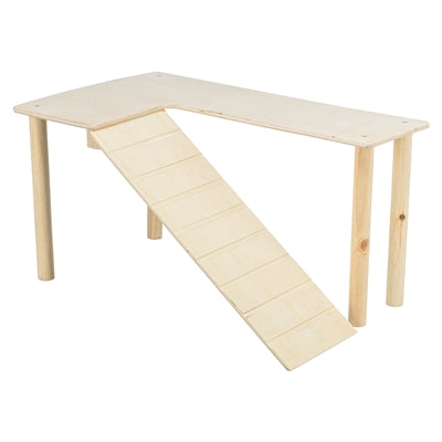 Trixie platform with slope for mice hamsters untreated wood