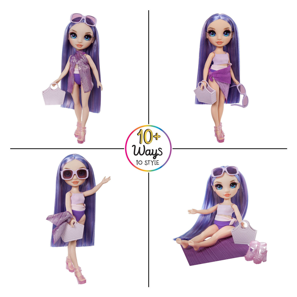 MGA Entertainment Rainbow High Swim Style Pop - Violet