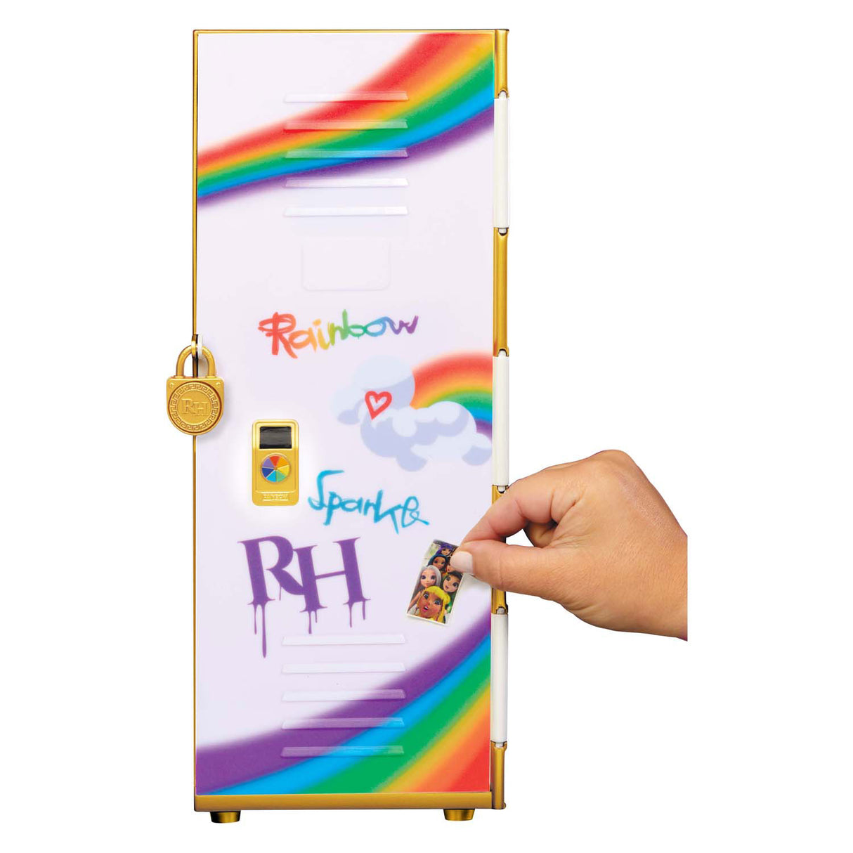 Mga entertainment rainbow high kluisje speelset met accessoires