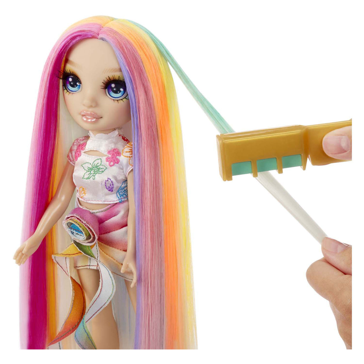 Mga entertainment rainbow high modepop met haarkrijt - amaya regenboog