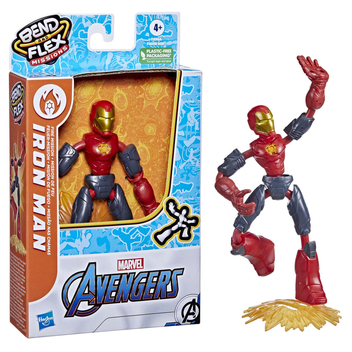 Hasbro Avengers Bend a Flex Fire Mission