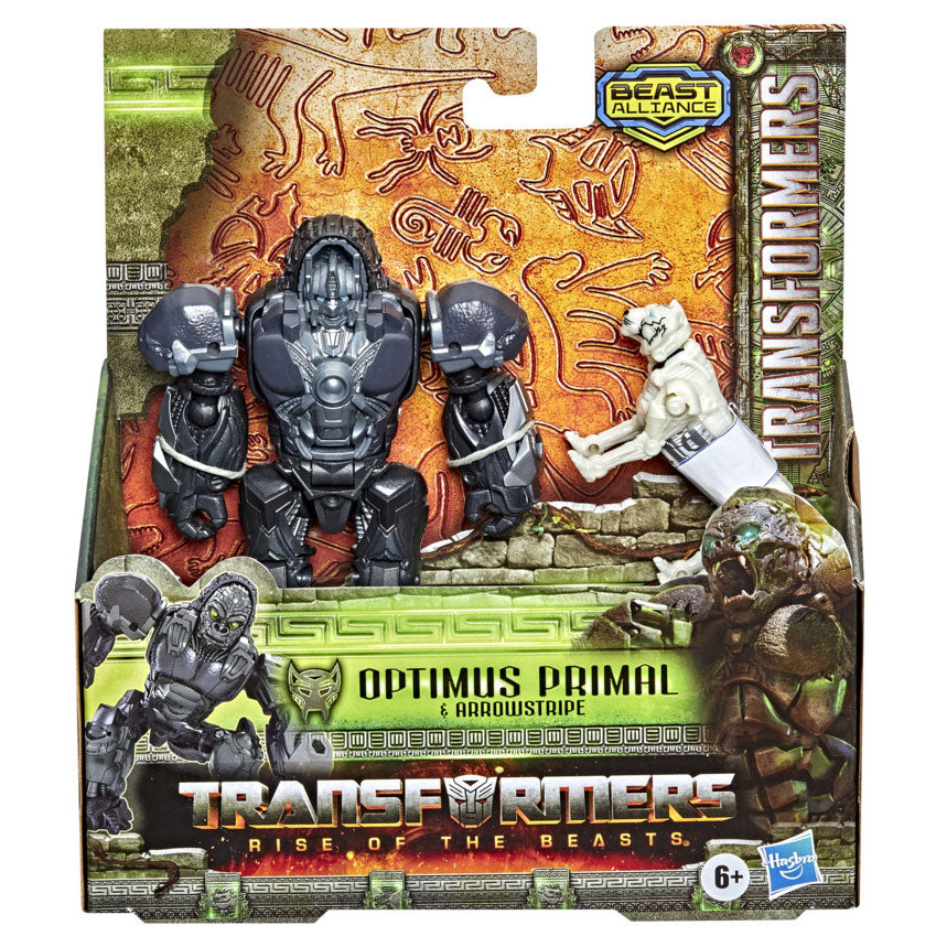 Hasbro Transformerji Rise of The Beasts Oroke Action Figures Optimus Primal ArrowStripe