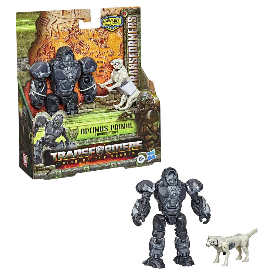 Hasbro Transformerji Rise of The Beasts Oroke Action Figures Optimus Primal ArrowStripe