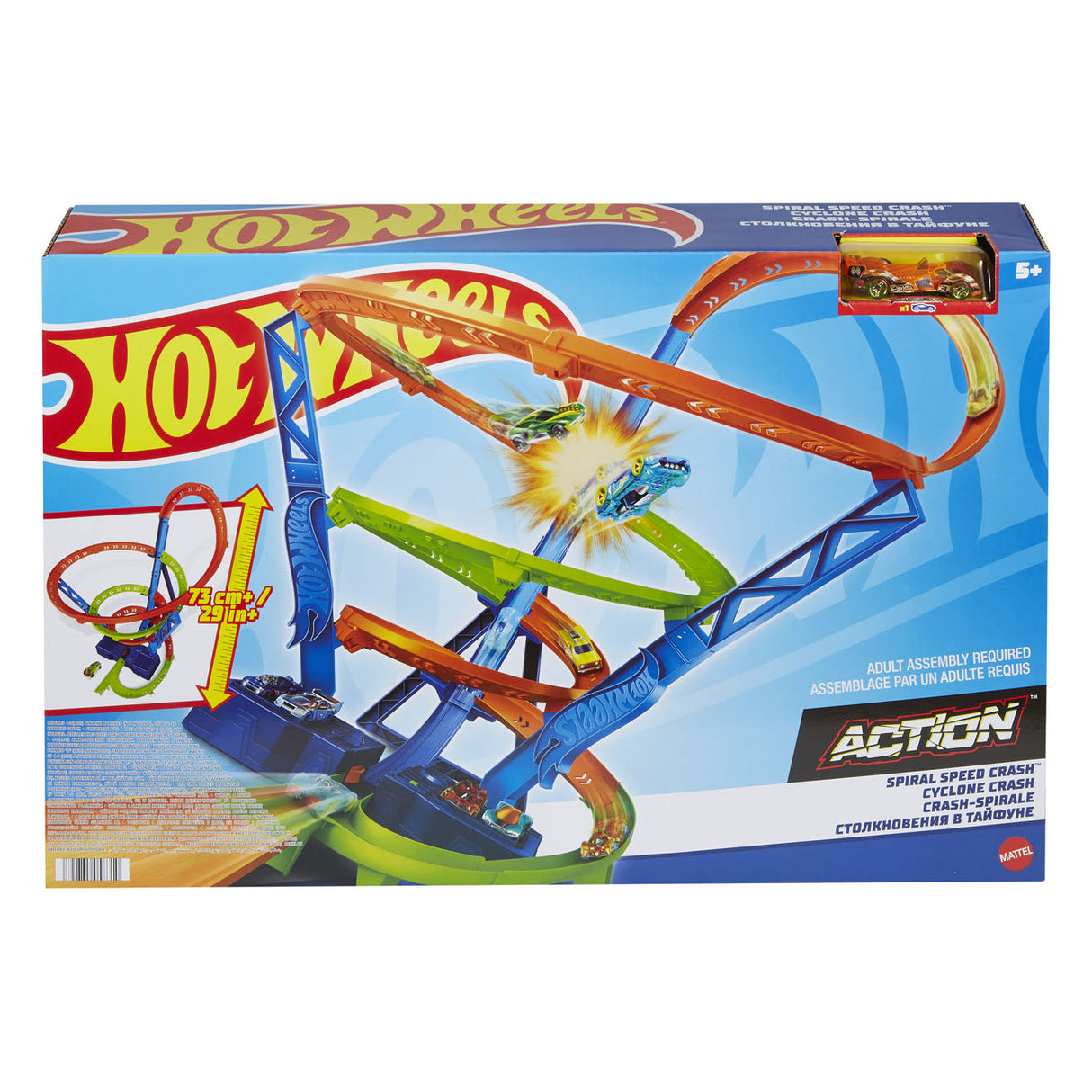 Hot Wheels Action Hyper-Speed ​​Crash Race Track