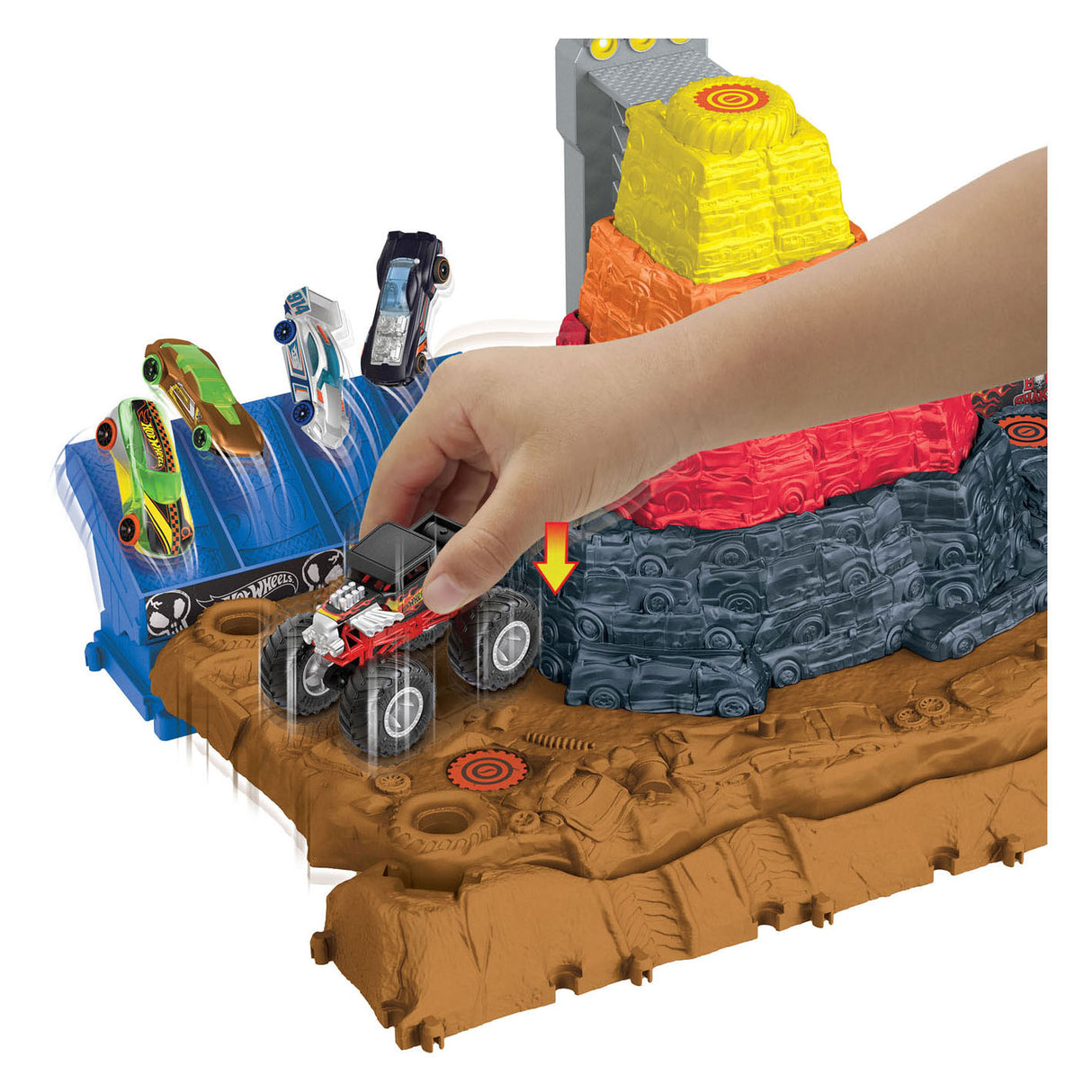 Hot Wheels Arena Smashers Main Event Event Bone Shaker's Ultimate Crush Yard